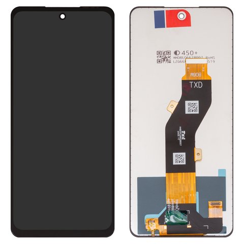 LCD compatible with ZTE Blade A75 4G, Blade V60 Design, Nubia V60 Design, black, without frame, High Copy, Z2350  