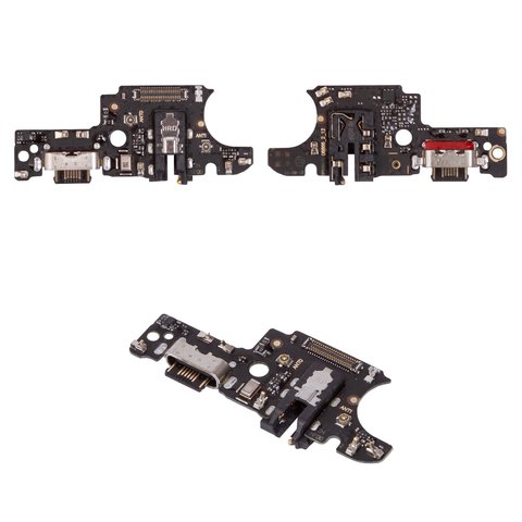 Flat Cable compatible with Motorola Moto G55, charge connector, with components, High Copy, charging board 
