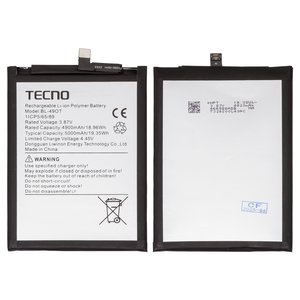 Аккумулятор BL 49OT для Tecno Camon 20, Camon 20 Pro 5G, Spark 20 Pro+ KJ7 , Li Polymer, 3,87 B, 5000 мАч, Original PRC 