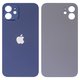 Housing Back Cover compatible with iPhone 12, (dark blue, no need to remove the camera glass, Original (PRC), big hole)