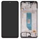 Дисплей для Xiaomi Redmi Note 14 4G, черный, с рамкой, High Copy, 159.6mm, (OLED), 24117RN76G, 24117RN76O, global version