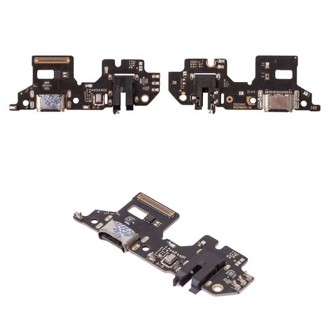 Flat Cable compatible with Realme 9 Pro, headphone connector, charge connector, with microphone, with components, High Copy, charging board 