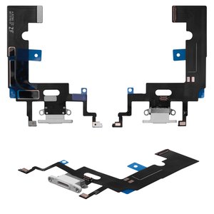 Cable flex puede usarse con iPhone XR, del conector de carga, blanco, con micrófono, AAA