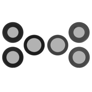 Vidrio de cámara puede usarse con iPhone 12 Pro Max, negro, sin marco, juego de 3 uds.