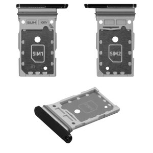 Sujetador de tarjeta SIM puede usarse con Samsung S908B Galaxy S22 Ultra 5G, negro