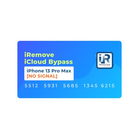 iRemove iCloud Bypass para iPhone 13 Pro Max [NO SIGNAL]