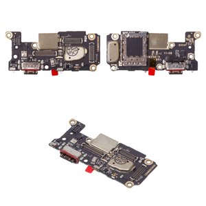 Cable flex puede usarse con Xiaomi Poco F5 Pro, del conector de carga, con micrófono, con componentes, High Copy, placa del cargador