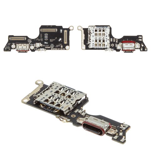 Cable flex puede usarse con Oppo Reno12 Pro CPH2629 , del conector de carga, con micrófono, con conector de SIM, con componentes, High Copy, placa del cargador