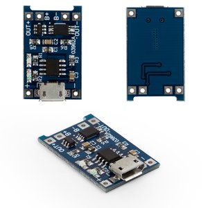 Контроллер заряда Li ion аккумулятора MP1405 03962A , выход 1 A, Micro USB вход 5V 