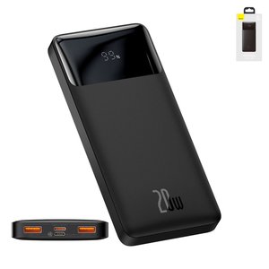 Power bank Baseus Bipow Digital, 10000 мАг, 20 Вт, чорний, Quick Charge, #PPDML L01