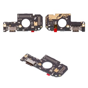 Шлейф для Xiaomi Poco M4 Pro 4G, Redmi Note 11, Redmi Note 11S, Redmi Note 12S, конектора зарядки, з мікрофоном, з компонентами, Original PRC , плата зарядки