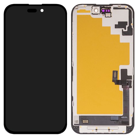 Дисплей Wextom для iPhone 16, черный, с рамкой, HC, без ошибки, OLED  soft, diagnosable