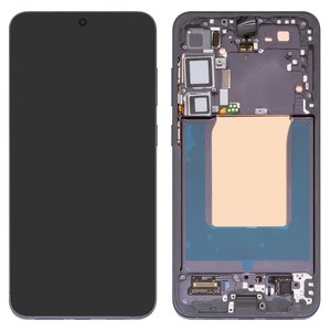 Дисплей для Samsung S936 Galaxy S25 Plus, чорний, з рамкою, Original PRC 